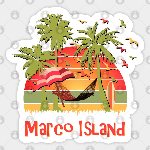 Marco Island Sticker by Nerd_art